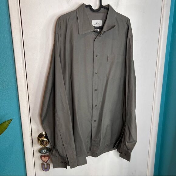 A/X Armani express Armani exchange long sleeves button down dress up shirt - Picture 1 of 4